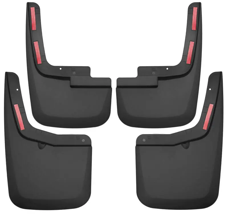 2015-2020 F-150 W/ Oe Fender Flares Husky Front And Rear Mud Guards - Black 1