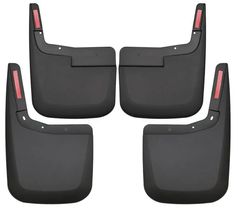 2015-2020 F-150 W/O Fender Flares Husky Front And Rear Mud Guards - Black 1