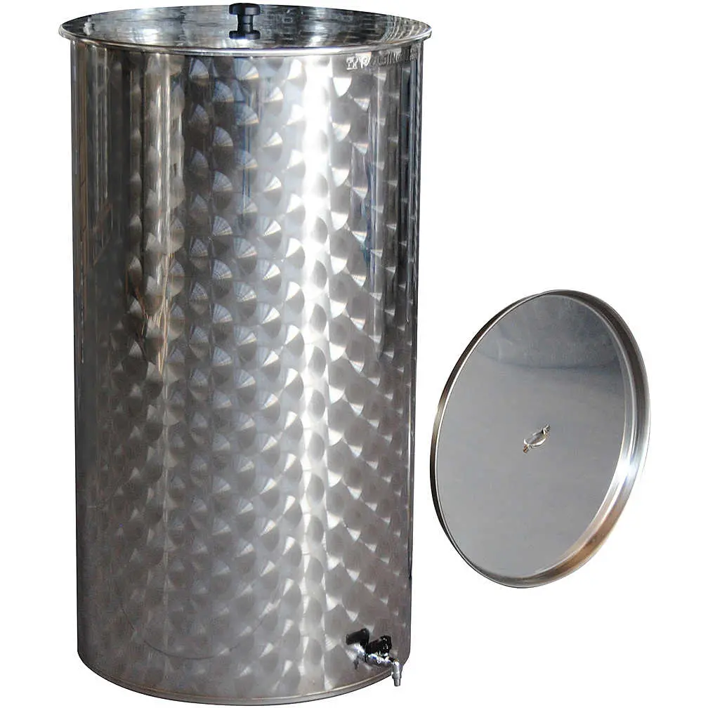 200Lt Stainless Steel Welded Barrels W/Spigot 1/2" 1