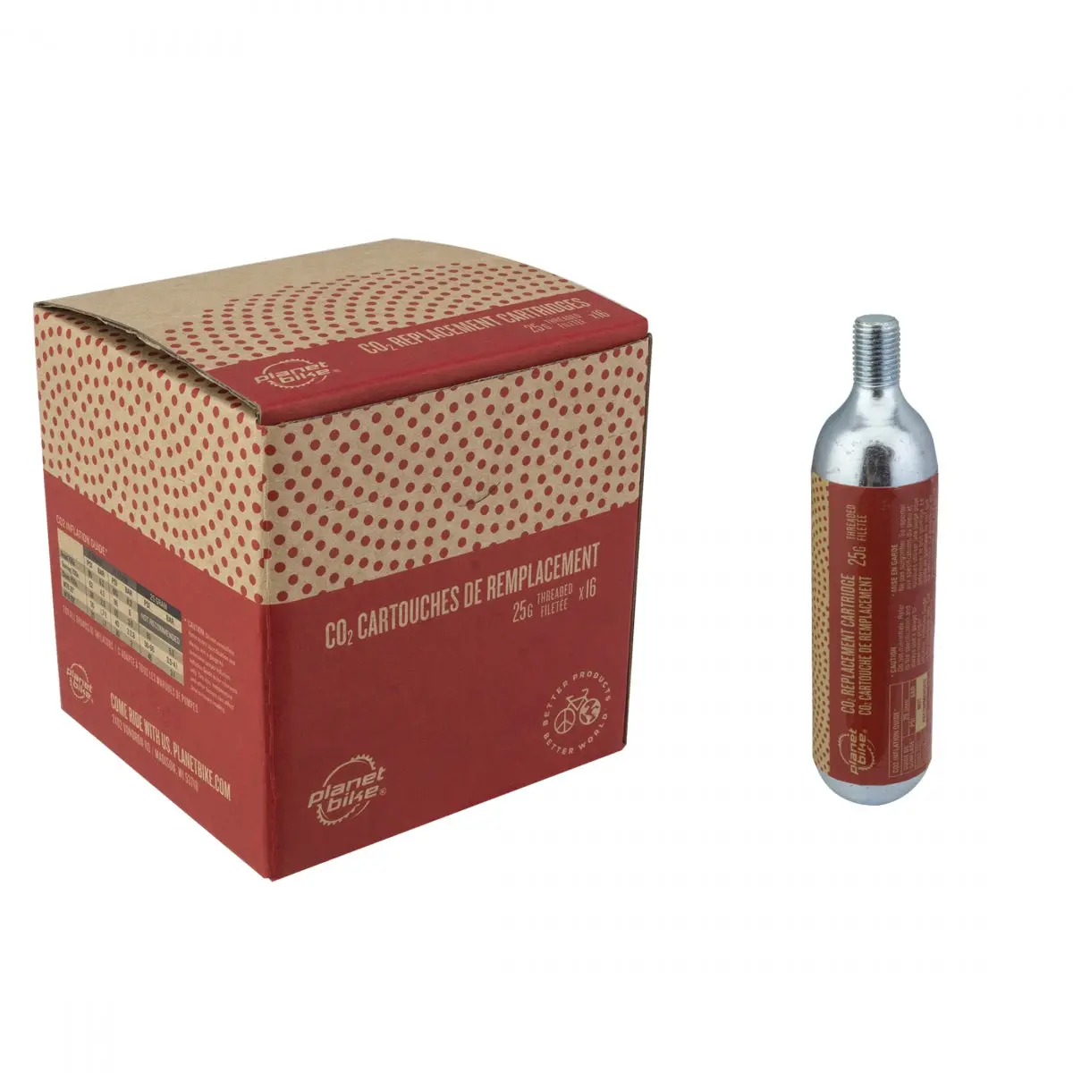 Planet Bike 25G Threaded Co2 Cartridges 1