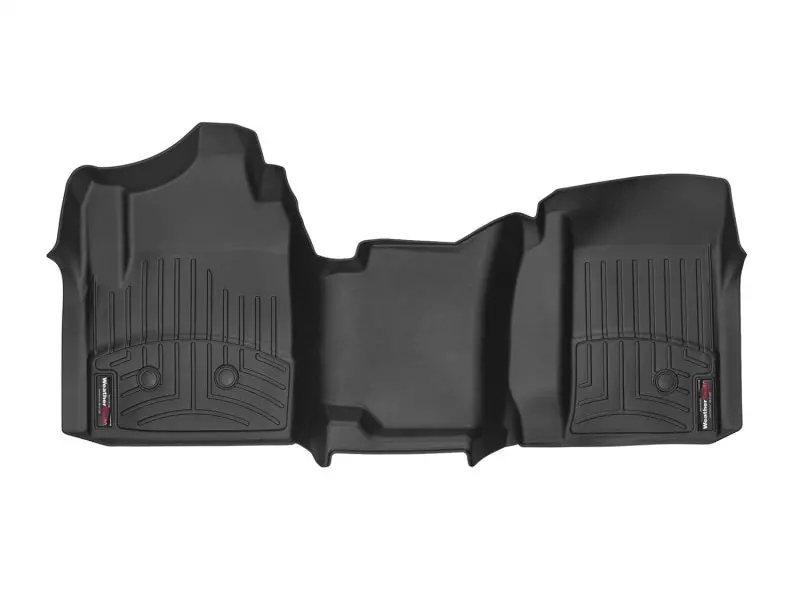 2015-2018 Silverado 3500 W/O Floor Shifter Vinyl Front Floorliner - Black 1