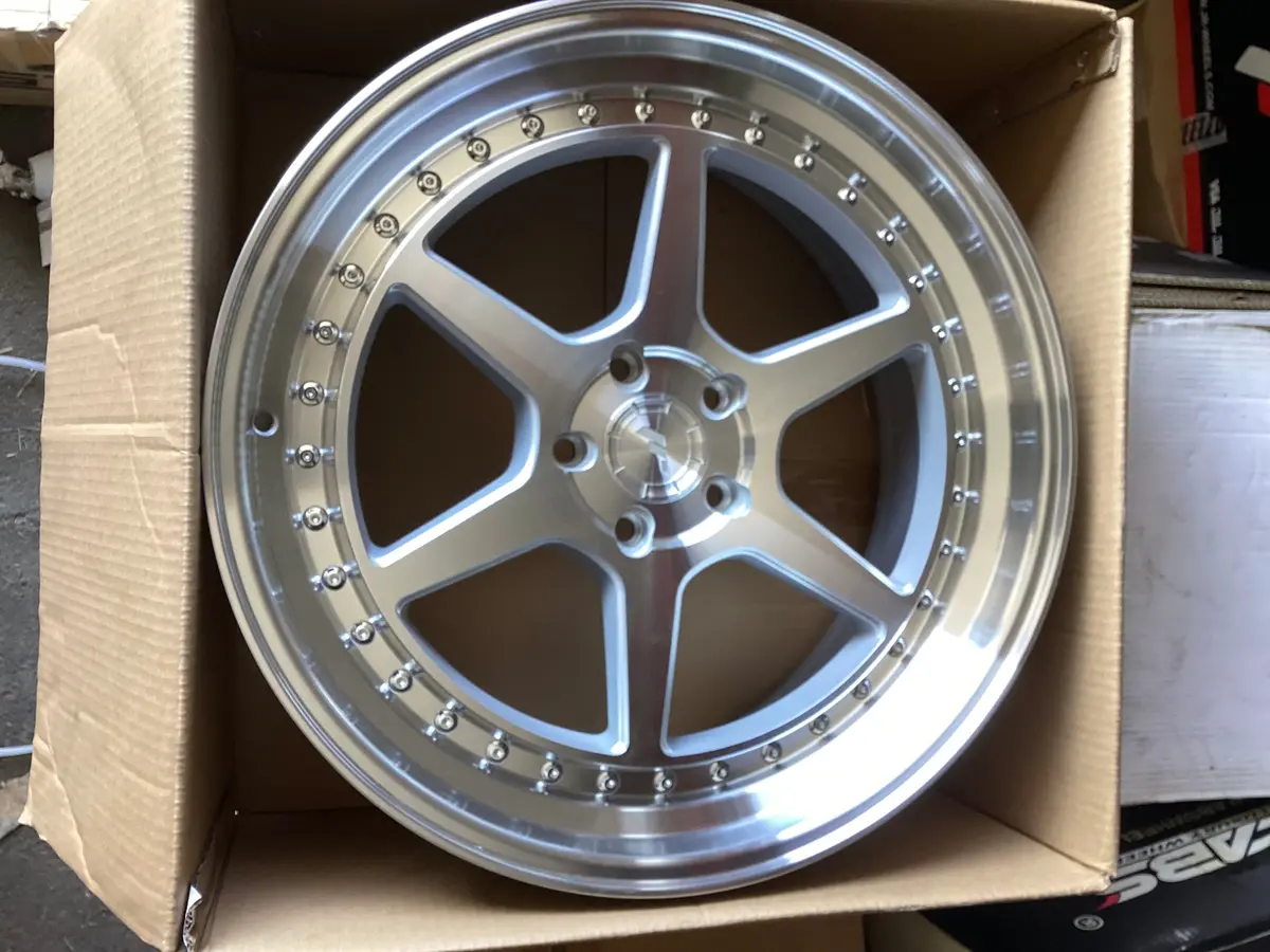 19” Japan Racing Jr43 Silver Machined - 5X120 1