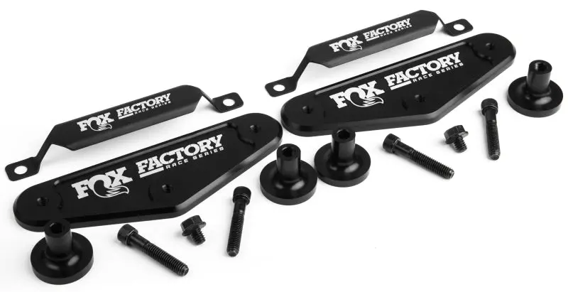 2017-2018 F-150 Raptor Fox 3.0 Factory Series 12.27In External Qab Piggyback Reservoir Rear Shock Set - Black 2