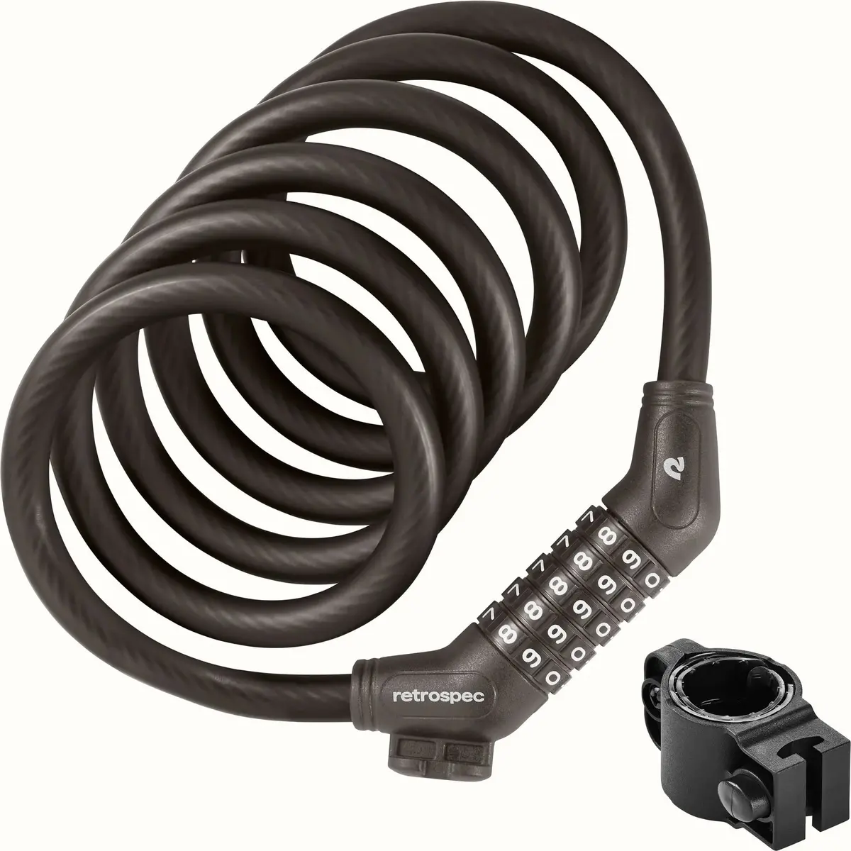 Grizzly Plus Integrated Combo Cable Bike Lock - 12Mm 1