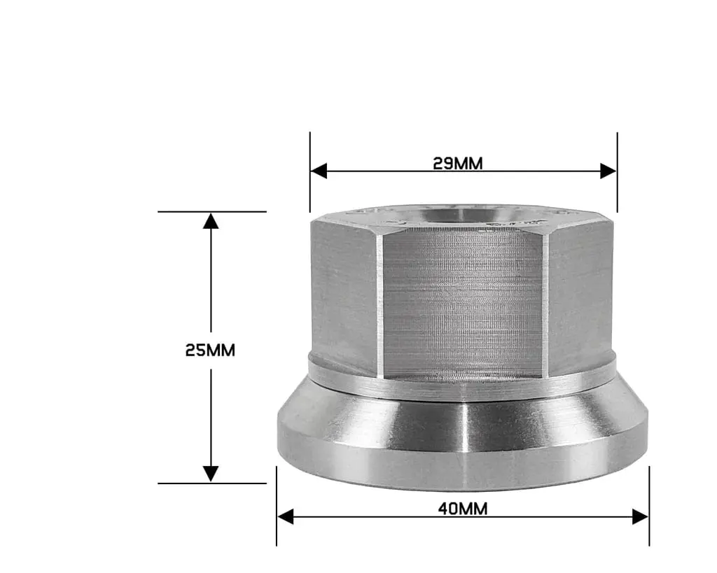 5/8"-18 Stainless Steel Swivel Flat Seat Open Trailer Lug Nut 1