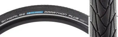 Tire Swb Marathon Plus 700X47 (28X1.75) Perf Twin Sm-Guard Bk/Bk/Ref Endurance E50 Wire 1