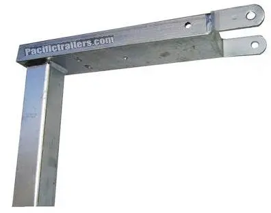 Boat Trailer Winch Mount Top, Galvanized - Under Mount, No Rise 1