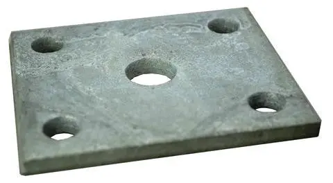Trailer Axle Mounting Plate 3/8" Holes For 2" Wide Trailer Axles 1