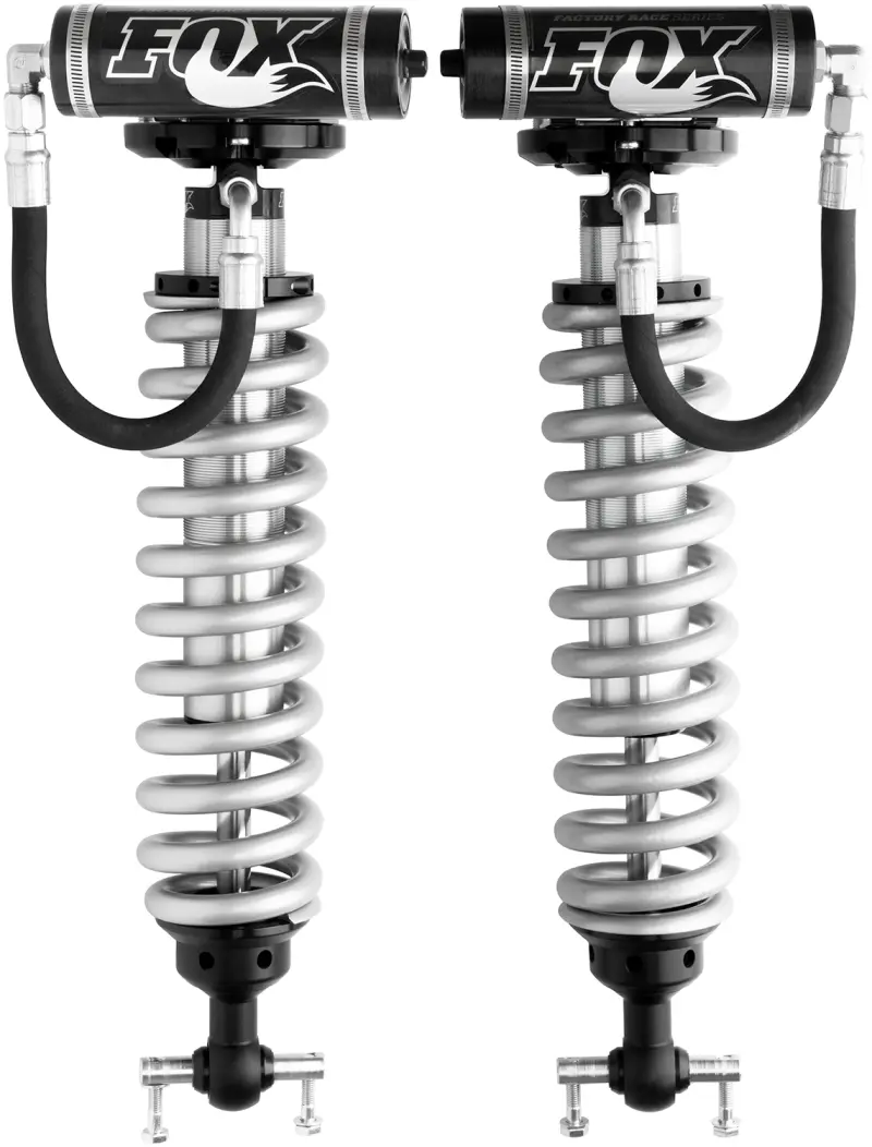 2007-2018 Silverado/Sierra 1500 Fox 2.5 Factory Series 5.8In Remote Reservoir Front Coilover Set - 4-6.5In Lift *Bds Lift Only 1
