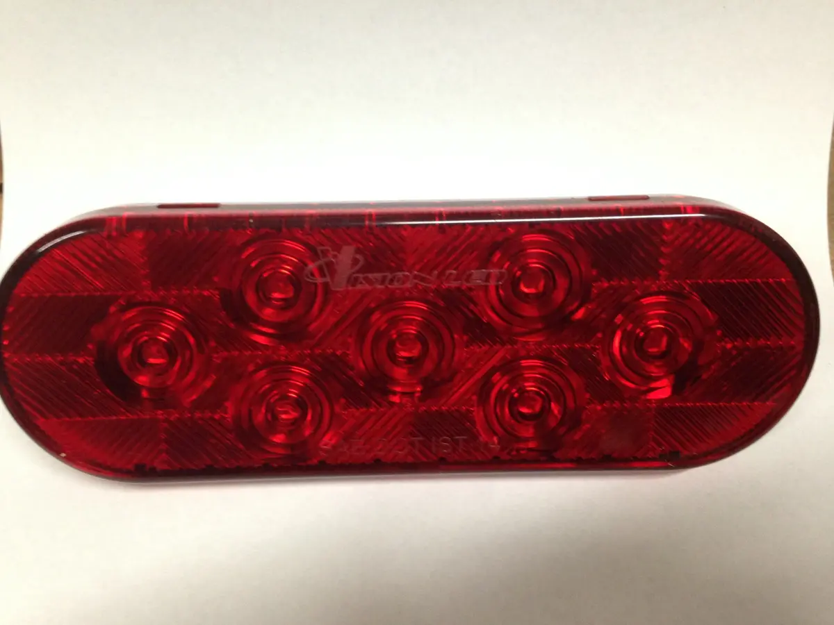Led 7 Diodes  6" Oval Parking And Turn Signal Light #Tl-62720-R 1