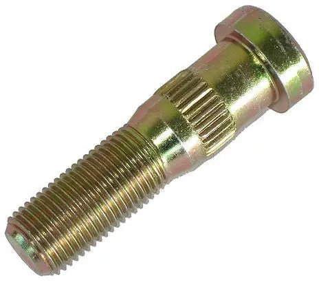 Wheel Stud For Trailers, Press Fit 1/2"-20 X 2" #33038 1