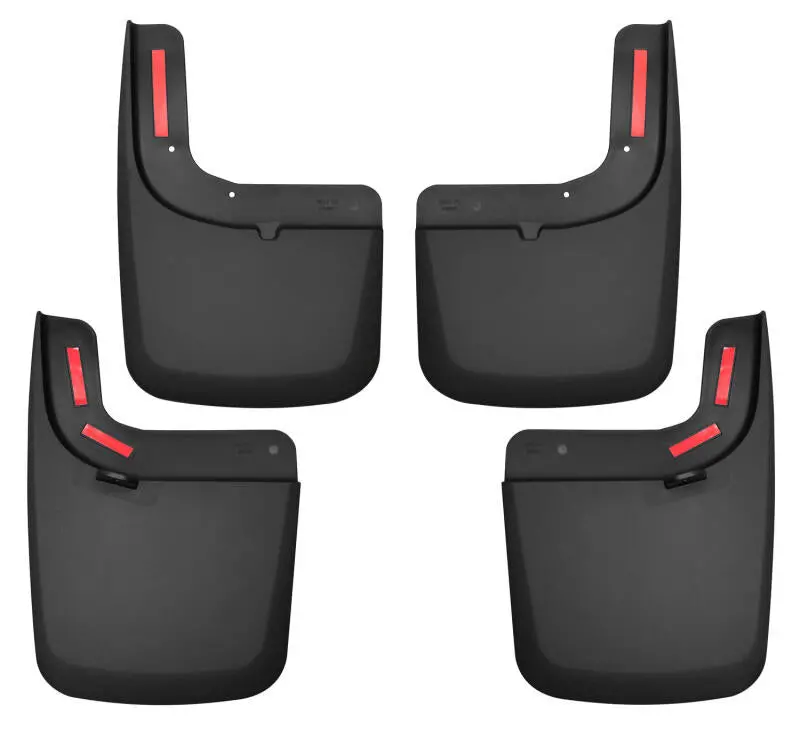 2017 F-250/F-350 Super Duty W/ Flares Husky Front & Rear Mud Guards - Black 1