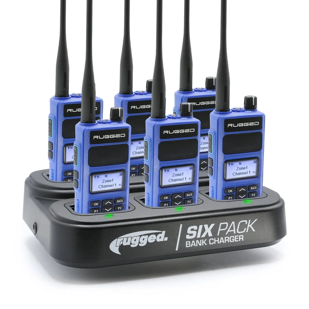 6 Pack - Choose Your Business Band Two Way Handheld Radio 1