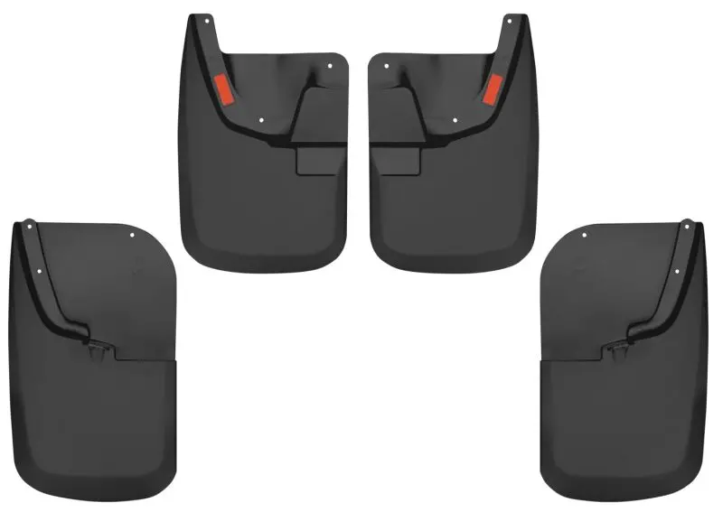 2011-2016 F-250/F-350 Super Duty Husky Front & Rear Mud Guards - Black 1
