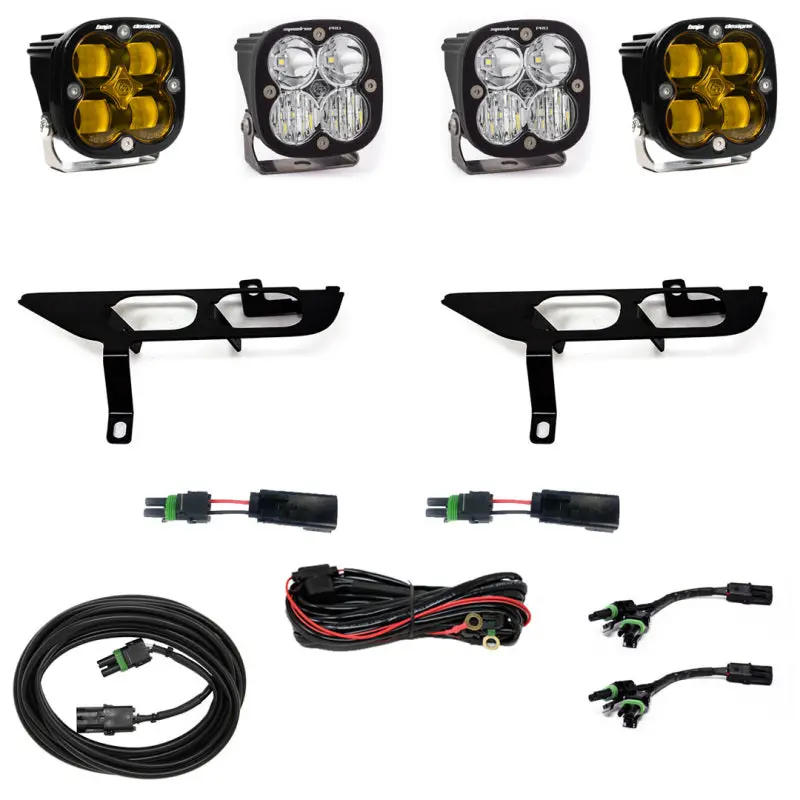 2021-2023 F-150 Baja Designs Pro Series Fog Pocket Kit - Amber 1