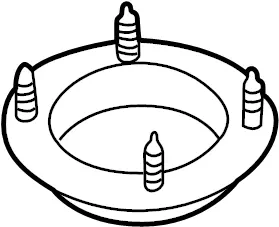 Land Rover Upper Insulator Mount Part # Rbc100111. Fits Land Rover Discovery 2001-2004 1