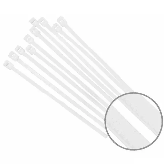 White Cable Tie 4.8X350mm (100Pcs) 1
