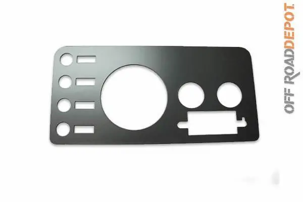 Rug 7412 - Gauge Cover Blk Jeep Cj 76-86 1