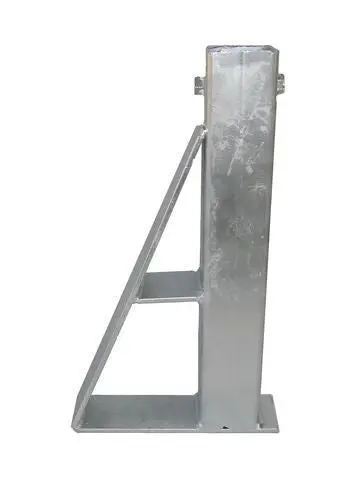 Straight Galvanized Boat Trailer Winch Post Base 1
