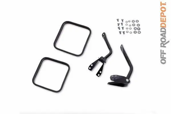 Rug 7617 - Espejos Laterales Negros Jeep Cj 55-86 1
