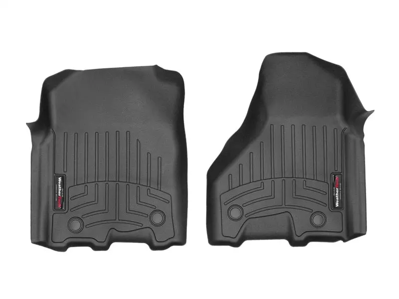 2012+ Ram 2500/3500 (Vinyl Floor/Auto Trans/Crew Cab) Front Floorliners - Black 1