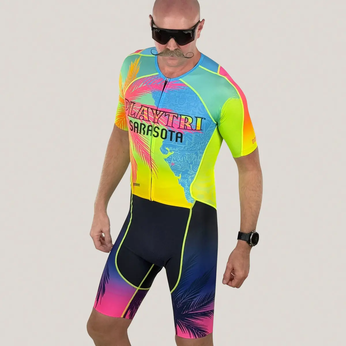 Playtri Sarasota X Bomboom Men's Pro Tri Aerosuit 1