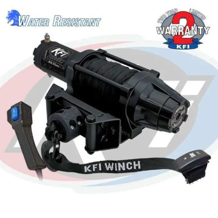Kfi As-50W Assault Series 5,000 Lb Utv Winch (Wide Drum) — Synthetic Rope 1