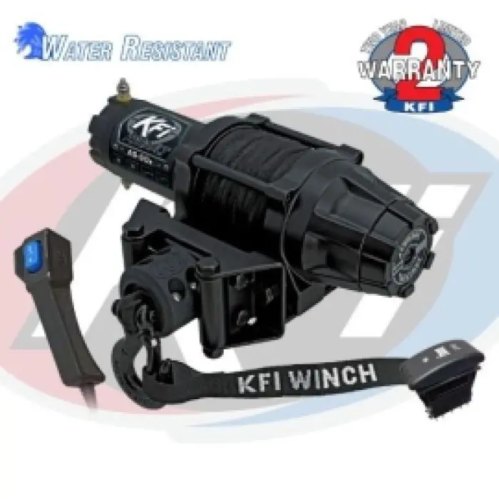 Kfi As-50 Assault Series 5,000 Lb Utv Winch — Synthetic Rope 1