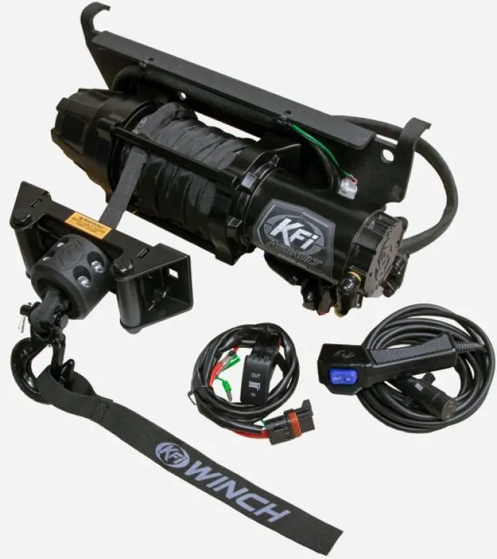 Kfi Assault 5,000 Lb Plug-And-Play Winch Kit — Polaris Ranger Xp 1000 1