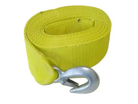 3" X 15' Yellow Trailer Winch Strap W/ Loop End #37422 1