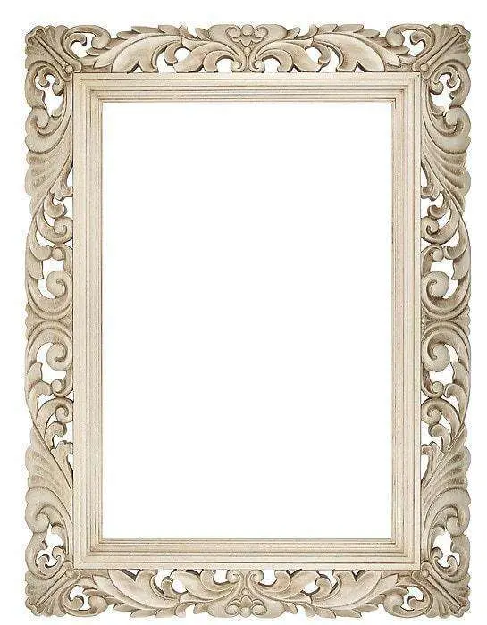 6.5" Cream Carved Swept 1