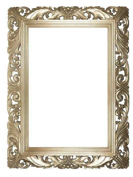 6.5" Silver Carved Swept 1