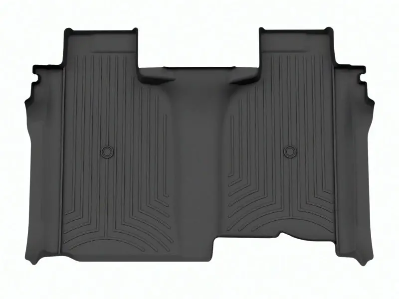 2019+ Silverado 1500 Crew Cab Rear Floorliner - Black 1