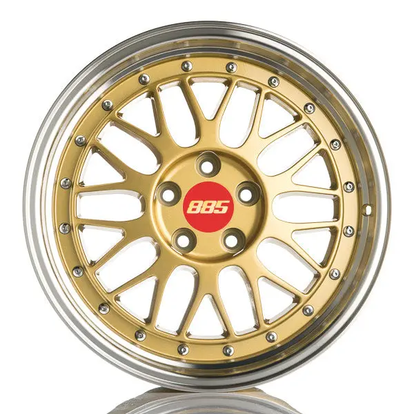 885 Lemans Gold 9.5X19 5X120 Et15 Cb 74.1 2