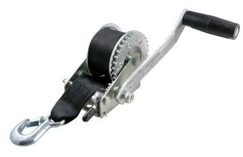 Fulton 900Lb. Single Speed Trailer Hand Winch W/Strap # 142006 1