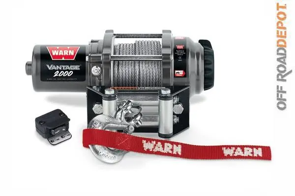 War 91020 - Winch Warn Vantage 2,000 Lbs Acero 5/32''X50' 1