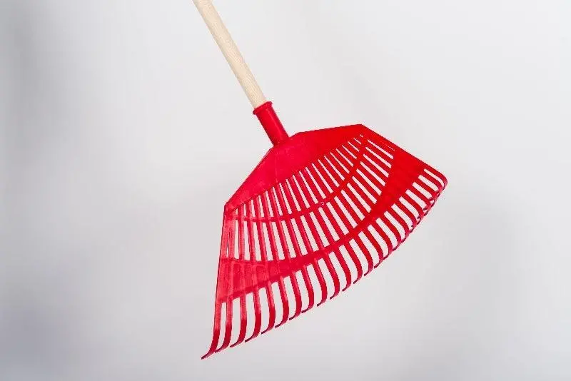 Art. 920: Red Big Leaves Broom 1