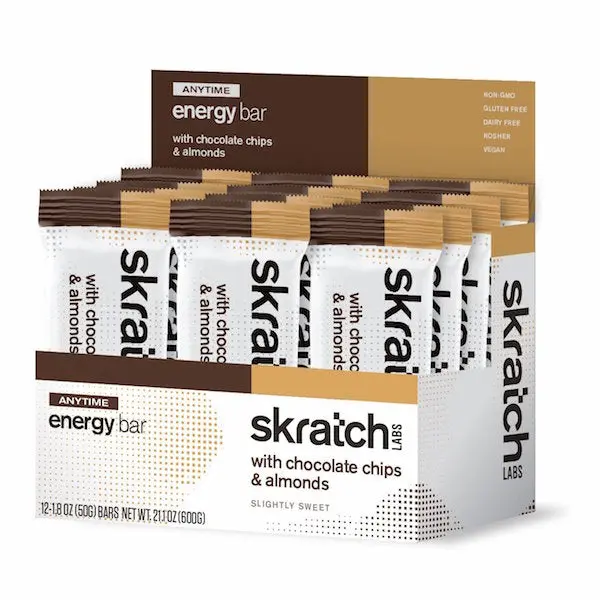 Skratch Labs Anytime Energy Bar Almond Chocolate Chip Box Of 12 1