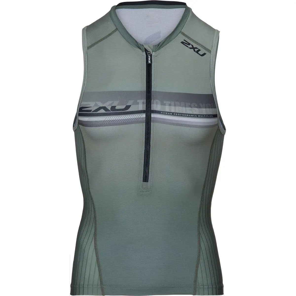 2Xu Men's Aero Tri Singlet - Alpine/Periscope 1