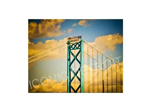 Ambassador Bridge Clouds Horizontal Luster Or Canvas Print $35 - $430 1