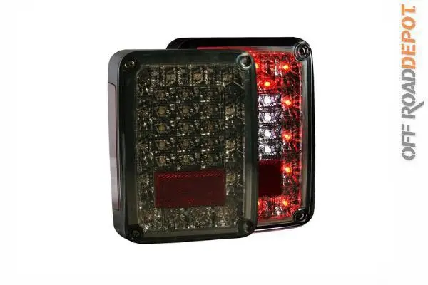 Calaveras (Ojo: Rotas 7011) De Led Anzo Ahumadas Jeep Jk 07-15 (Par) 1