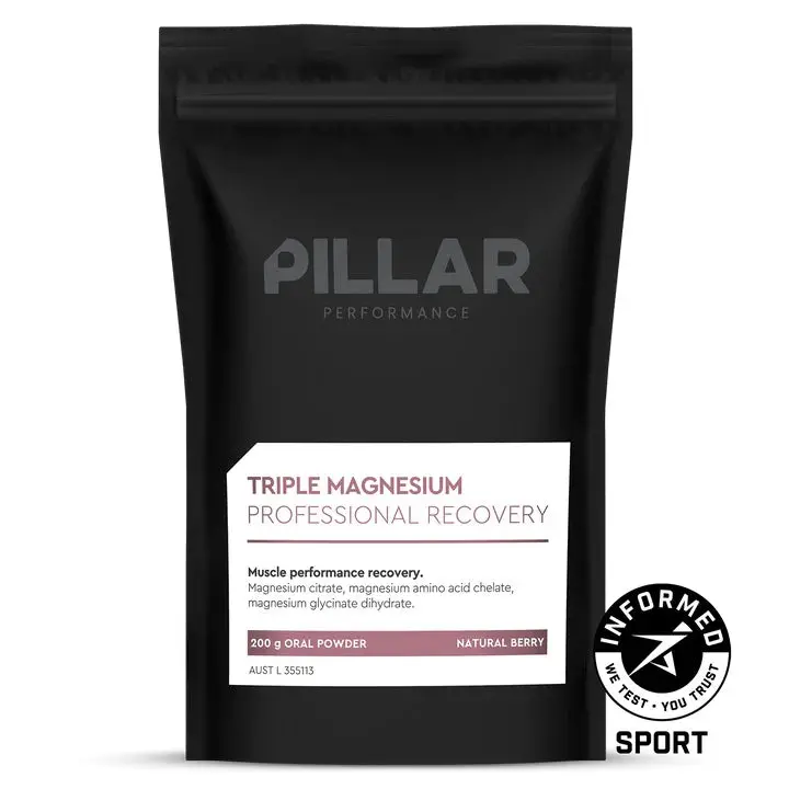 Pillar Triple Magnesium Powder-Natural Berry (Pouch) 1