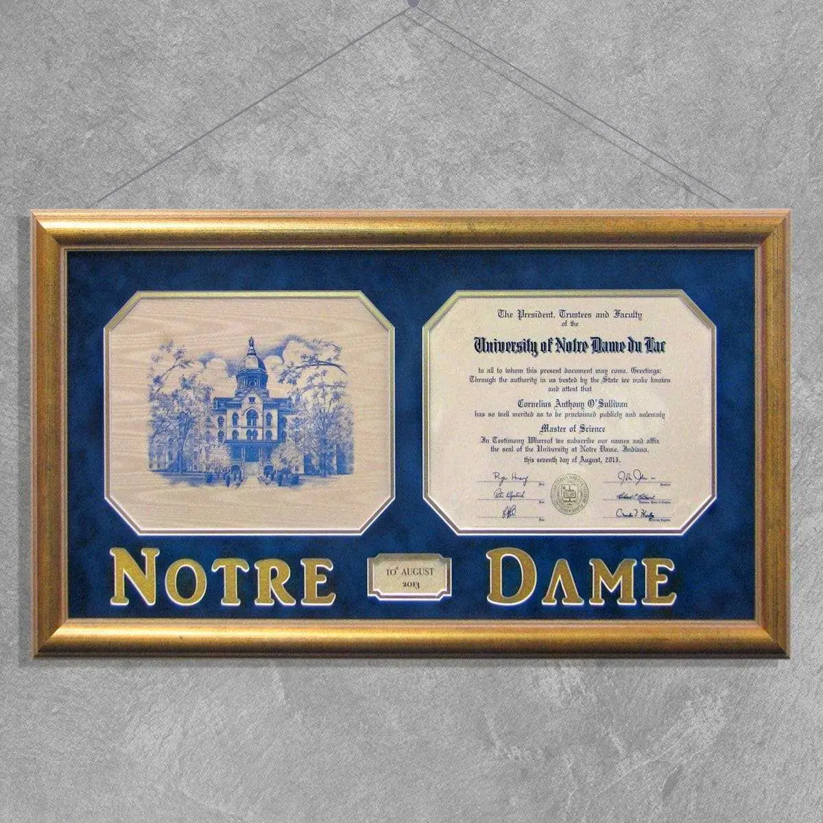 Notre Dame University Masters Degree For A Killarney Man 1