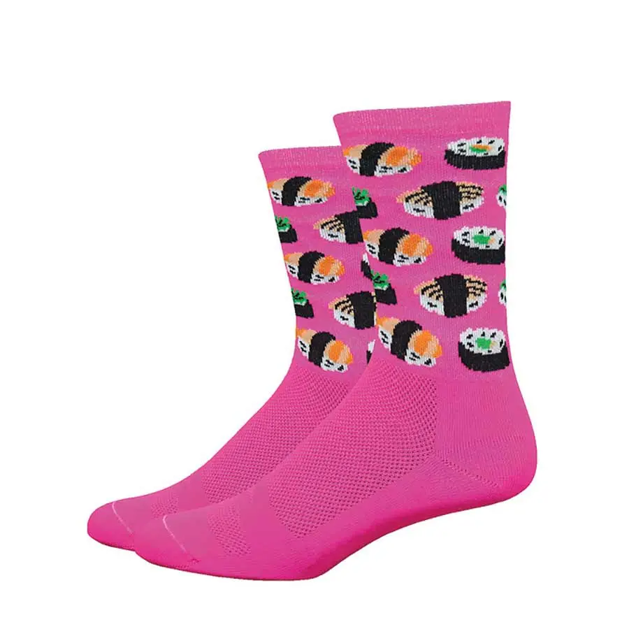 Defeet Aireator 6" Socks Hi-Vis Pink 1