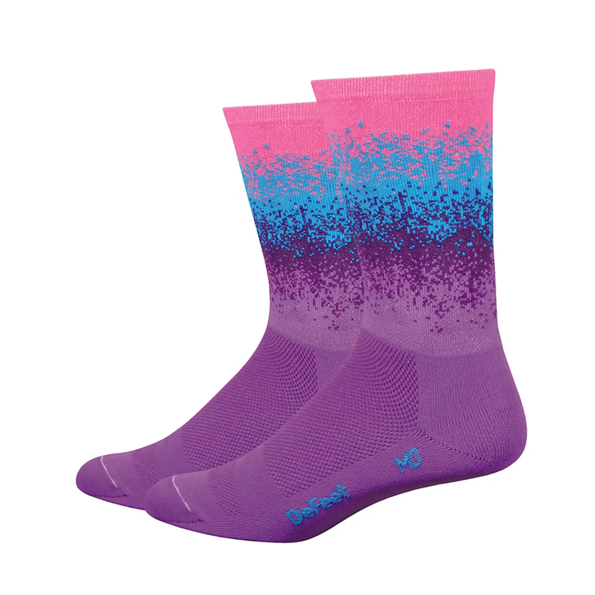 Defeet Aireator 6" Socks Pink/Blue/Purple 1