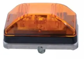Amber Led Stud Mount Clearance Light W/ Stainless Steel Base 1