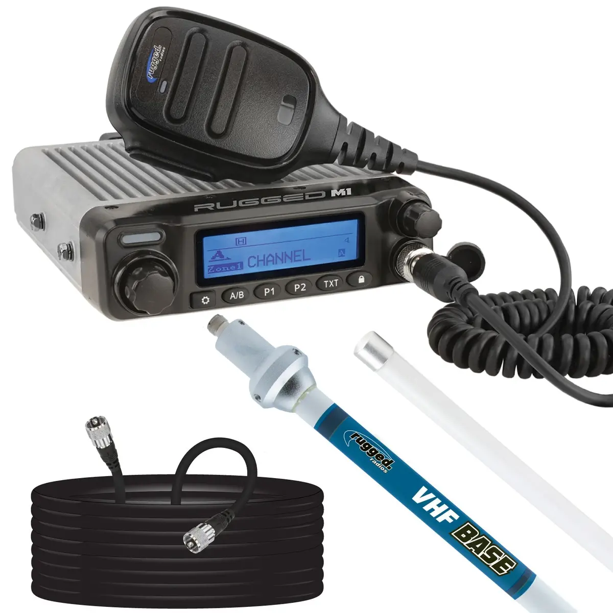 Base Camp - Digital M1 Mobile Radio With Fiberglass Antenna Kit 1