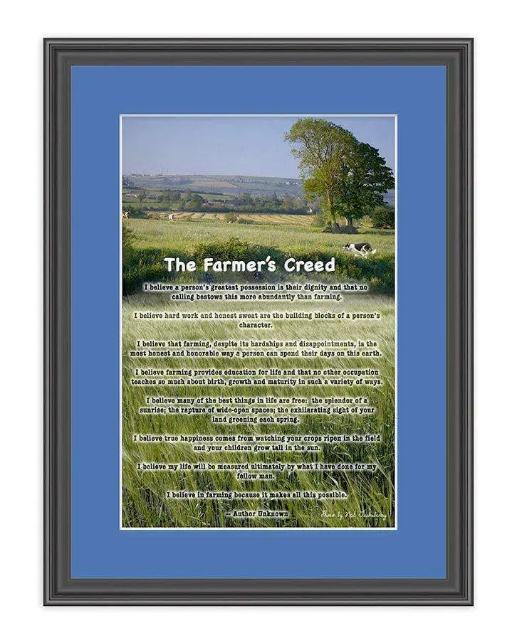 The Farmers Creed Gift Frame 1