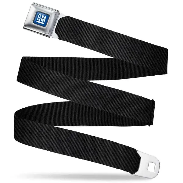 Gm Seatbelt Belt / Blue Logo + Black Webbing 1