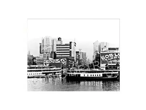 Historic Bob-Lo Island Dock Black And White Luster Or Canvas Print $35 - $430 1